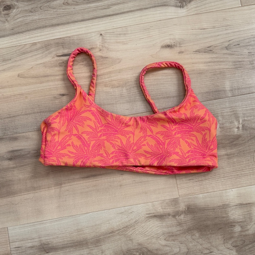 Skatie Pink and Orange Bikini Top
